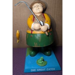 Russ Fisherman Bobble Guyz Figurine One Great Catch Bobblehead 6 Inch Fishing